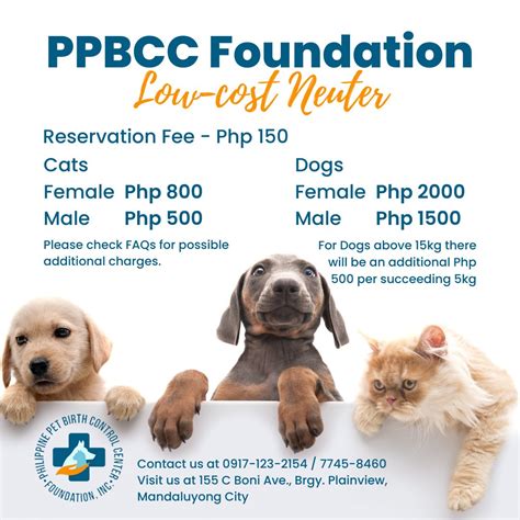 PPBCC Philippine Pet Birth Control Center Foundation .